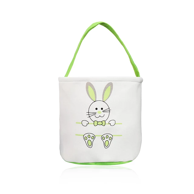 Canvas Bunny Easter Baskets - Cutey K Blanks