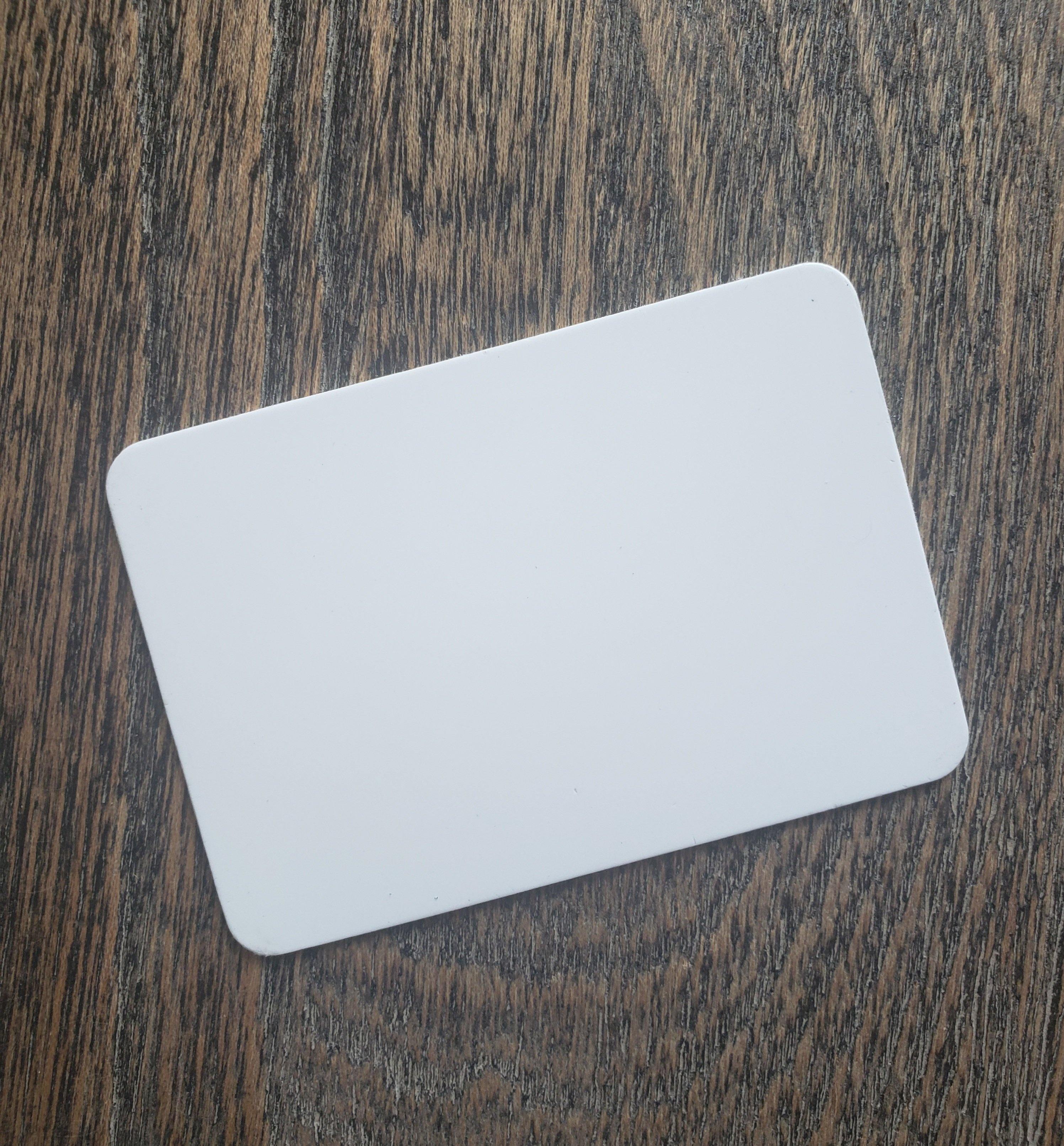 Sublimation Business Card / ID Gloss White Aluminium Cutey K Blanks Sublimation Business Card / ID Gloss White Aluminium Cutey K Blanks