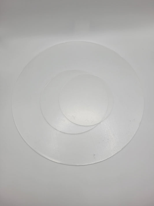 Clear Acrylic Rounds in 4 Sizes - See listing for Tiered Pricing - Cutey K Blanks