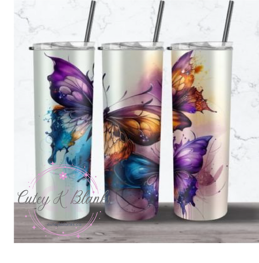 Tumbler Wraps  - Butterfly - TW100026 - Cutey K Blanks