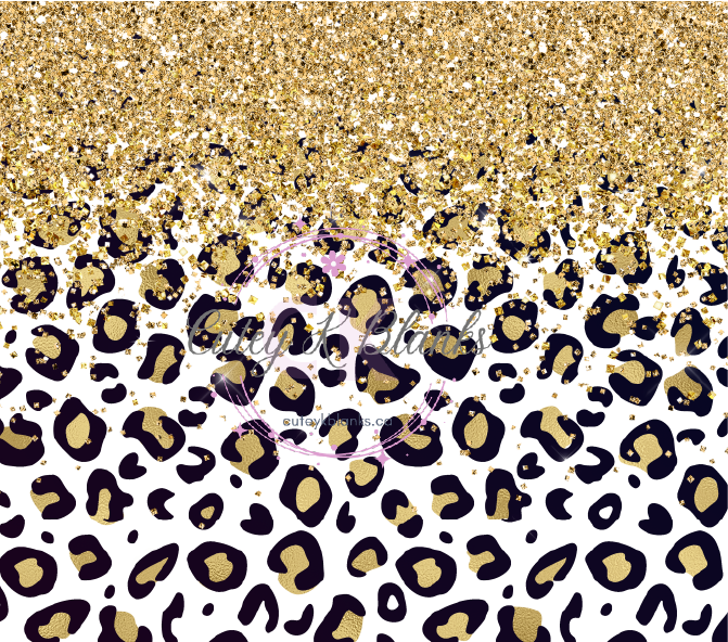 Tumbler Wraps  - Glitter Leopard - TW100060 - Cutey K Blanks