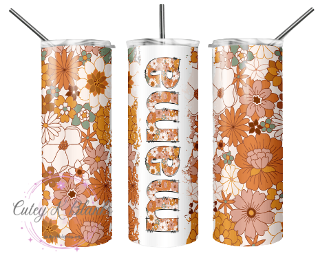 Tumbler Wraps  - Mama Flower - TW100011 - Cutey K Blanks