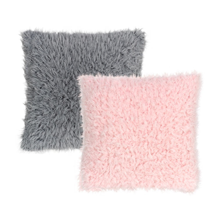 Plush Sublimation Cushion Cover with Pink or Grey Plush - Cutey K Blanks