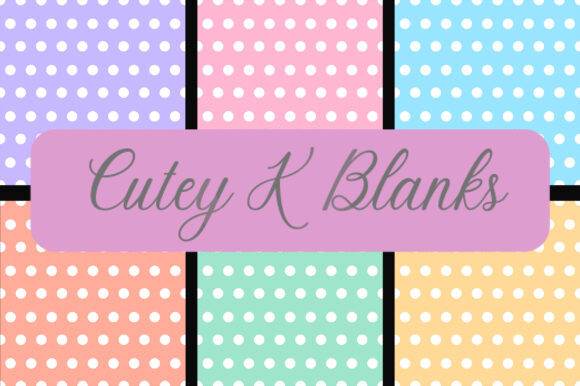 Printed Vinyl and HTV  - Pastel Polka Dot - PV100001 - Cutey K Blanks